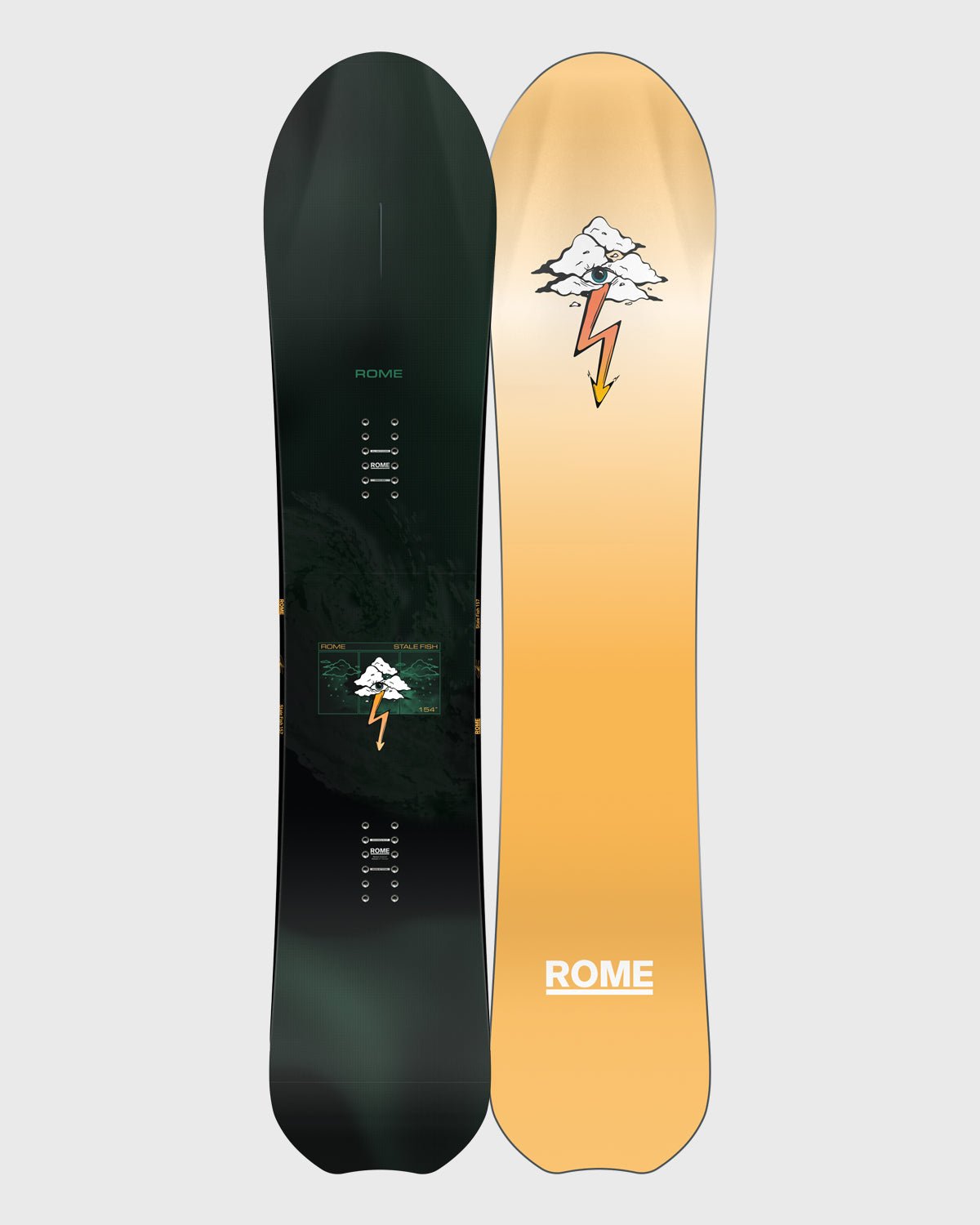 Rome Stale Fish Snowboard top and base
